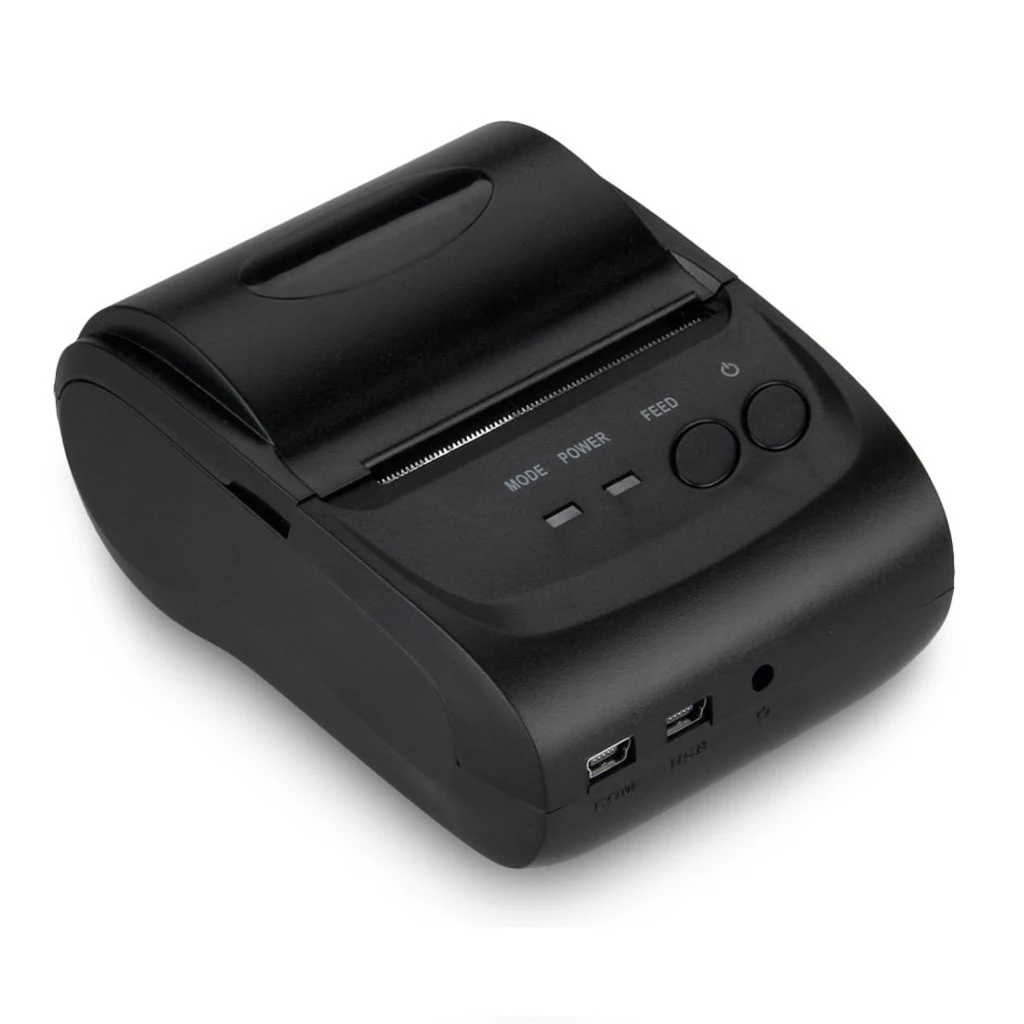 

New Wireless Bluetooth 58MM POS Receipt Thermal Printer ESC Black Mini USB Portable