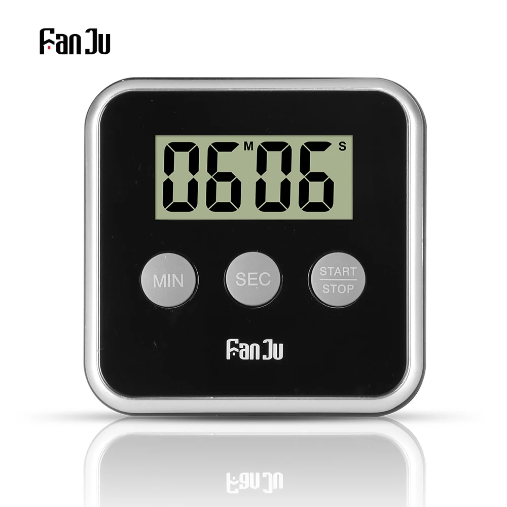 FanJu FJ231 цифровой таймер кухонный обратный отсчет Магнитный большой дисплей