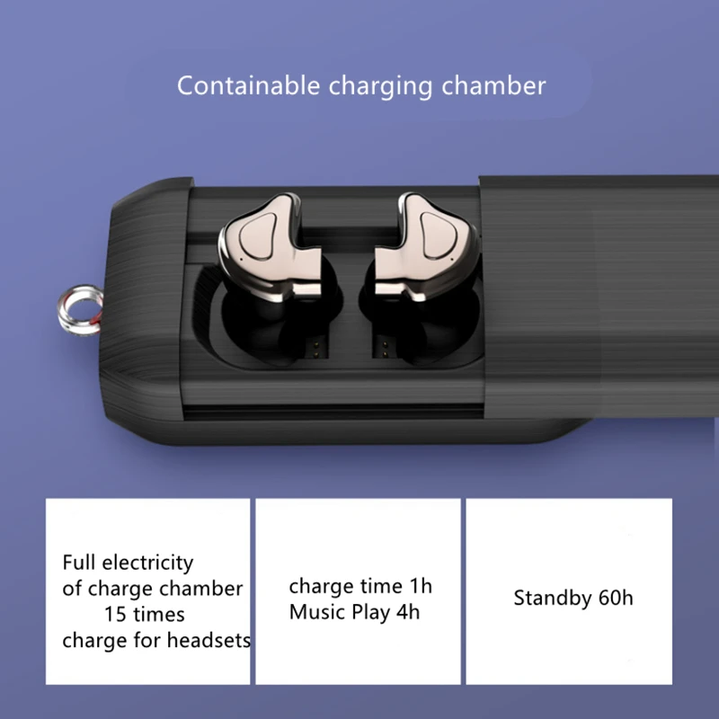 AMTERBEST TWS Q9 Беспроводная Bluetooth гарнитура с зарядной фаской наушники для мобильного