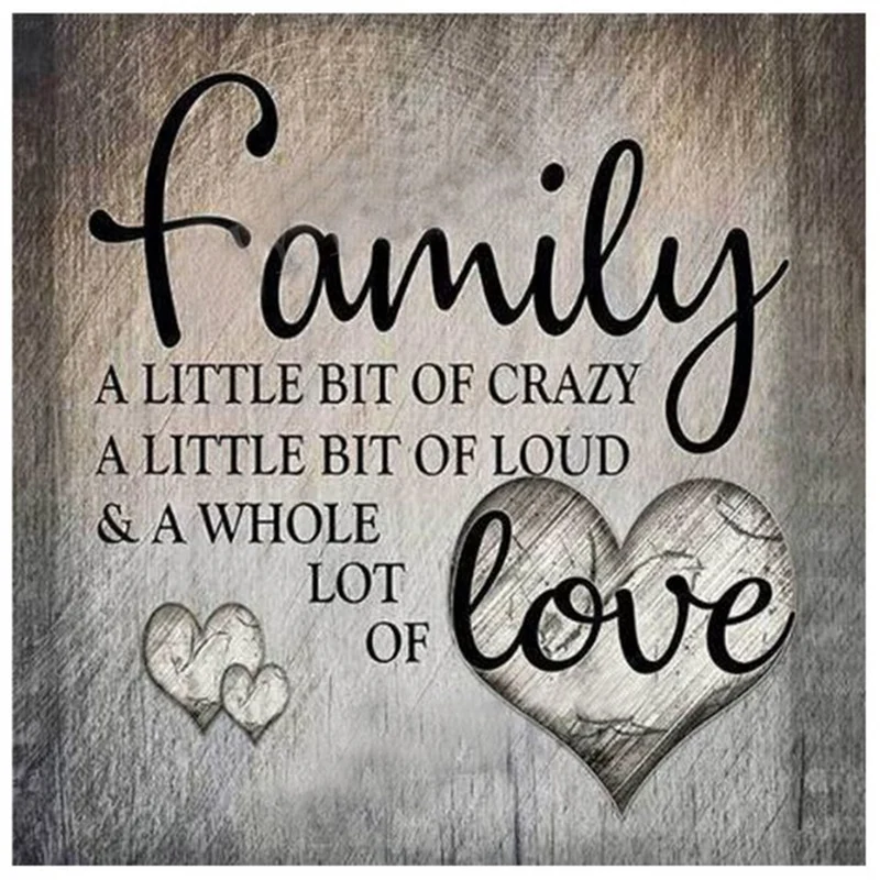 

Full Square Diy Diamond Painting"Family Love Letter"3D Embroidery Pattern Cross Stitch Kit Home Decor Stickers