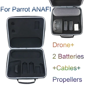 

Travel Portable Handbag Bag For Parrot ANAFI RC FPV Drone+2 Batteries+Cables+Propellers Storage Case With Zipper Shoulder Strap