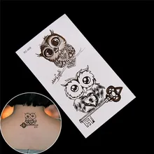

2018 NEW Cute Owl Pattern Temporary Tattoo Sticker Waterproof Decals Fake tatoo Art Taty Women's Tattoo Sticker