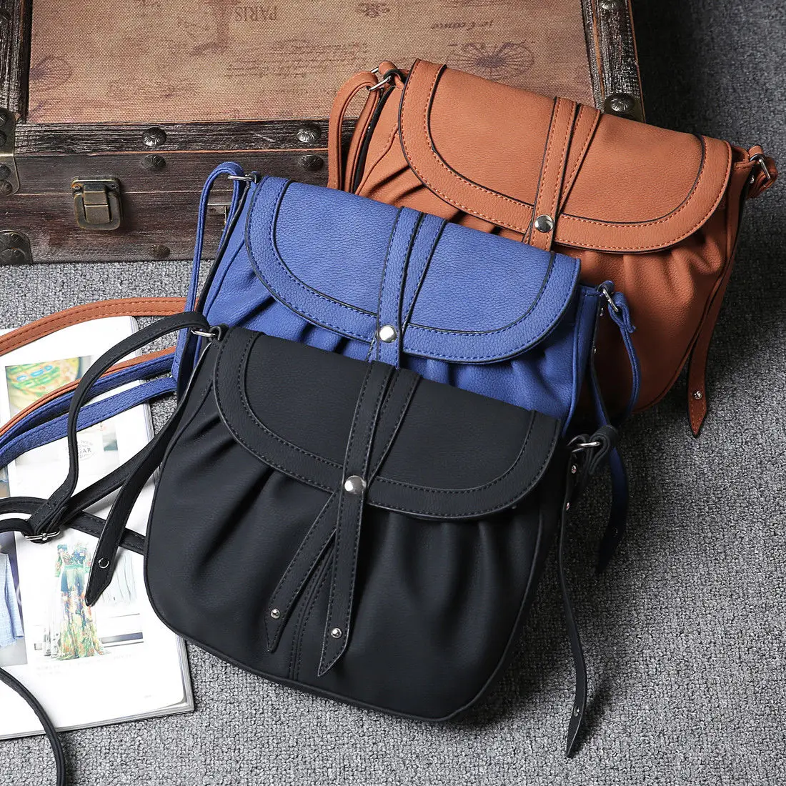 

2018 New Style Fashion Solid Women Bag Handbag Shoulder Tote Satchel Ladies Flap Cross Body Messenger Bag