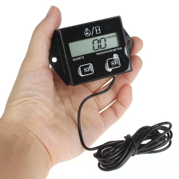 

Digital Engine Tach Hour Meter Tachometer Gauge RPM Display Display For Motorcycle Motor Stroke Engine Boat Car Motorcycle