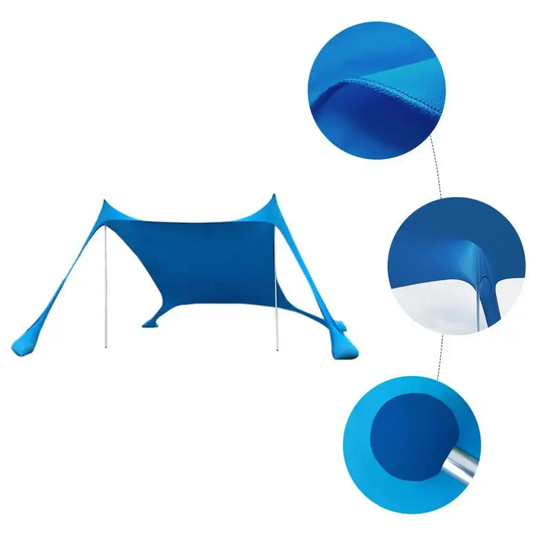 

Home Awning Light Shading Tent Sandbag Anchor 4 Free Nail UV Protection Outdoor Travel Equipment