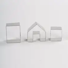 Праздничная Рождественская мини-форма для дома пряничный домик форма для печенья из нержавеющей стали