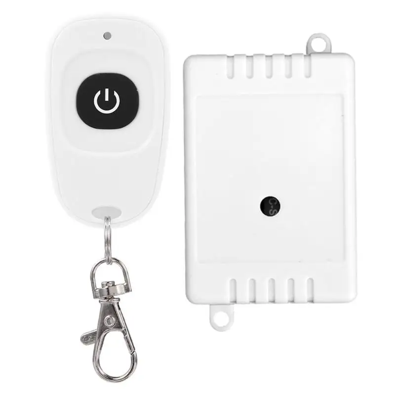 

DC12V Intelligent 1CH Wireless RF Single Key Remote Control Transmitter Relay Module for Garage Door/Lamp/Motor Control System