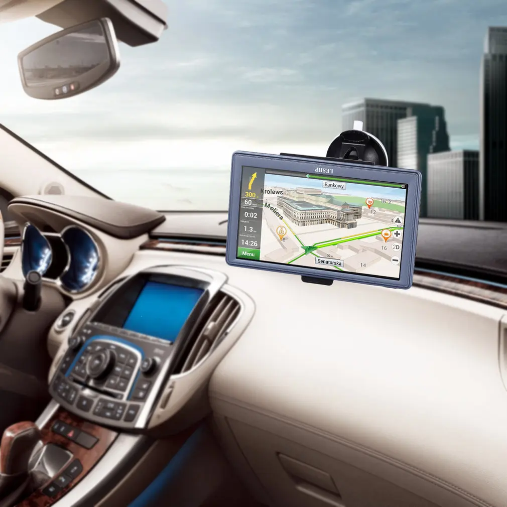  7 zoll HD Auto GPS Navigation Kapazitiven bildschirm FM 8 GB/256 MB DDR/800 MHZ Automobil Navigator