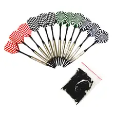 Безопасные мягкие дротики для Дартса 12 шт. пластиковые дротики 100 шт. набор дротиков для электроники Дартс доска для внутреннего бар развлечение