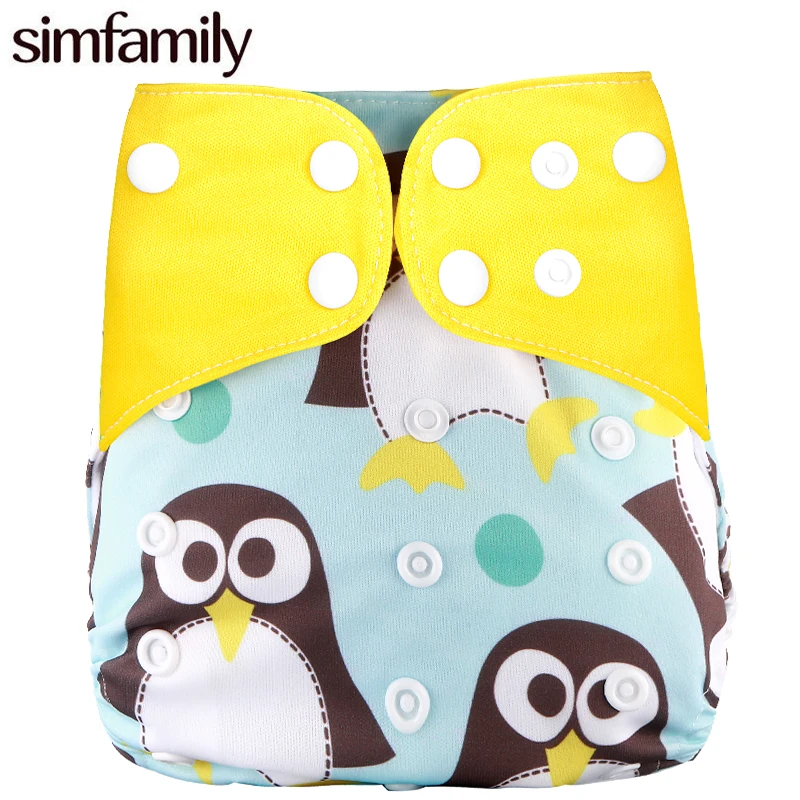 

[simfamily] 2018 New 1PCS One Size Pocket Cloth Diaper With Suede Cloth Inner Adjustable Washable Nappy fit 3-15kg baby