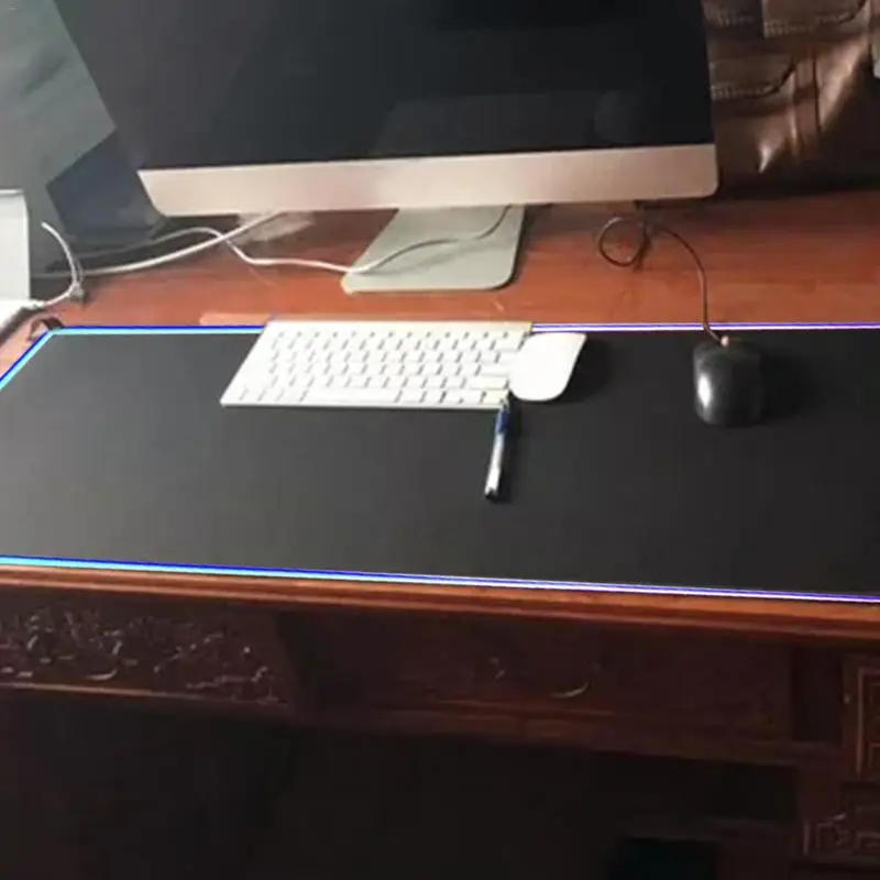 RGB офисный игровой коврик для мыши, Складывающийся из натурального каучука, мягкие светящиеся Компьютерные аксессуары для ноутбука, компьютерные принадлежности, Прямая поставка