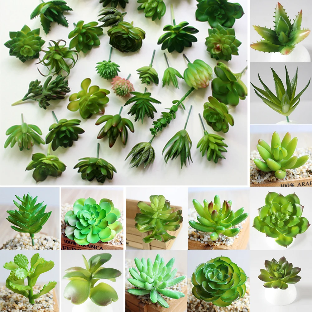 EMVANV садовая Статуэтка искусственные суккуленты завод Цветок кактуса Echeveria YUNFSA