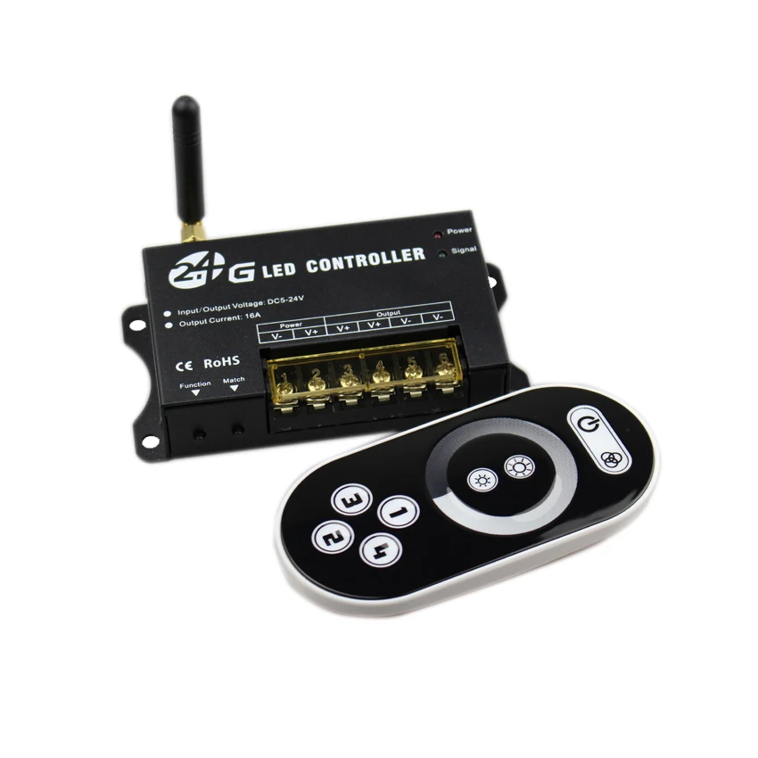 Led Controller Dimmer DC12V 24V Single Color Led Strip Dimmer 2.4G
