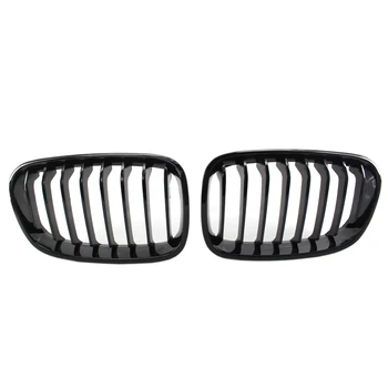 

Bright Black Front Kidney Grill Grille For Bmw F20 F21 1 Series 2011-2014