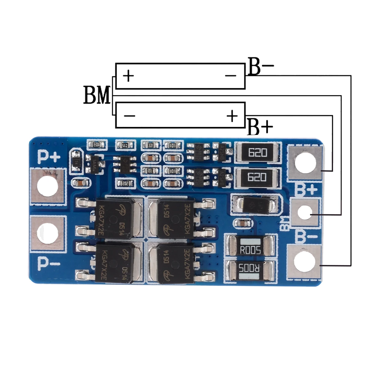 

1pc 2S Balance Lithium Li-ion 18650 7.4V 8.4V Battery BMS Protection PCB Board Protect Module High Quality