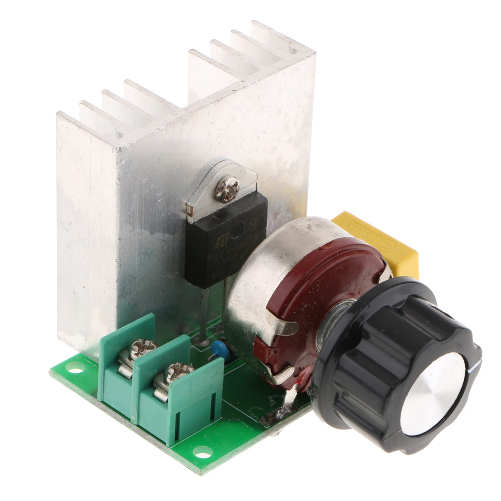

High Power 220V AC 4000W SCR Voltage Regulator Dimmers Speed Controller Thermostat