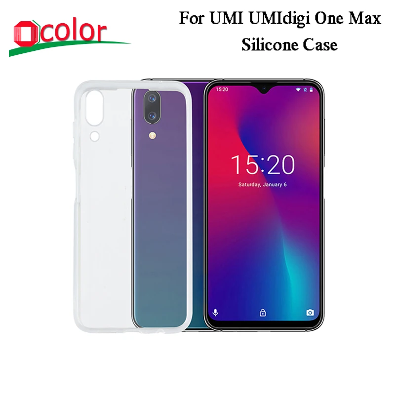 Ocolor для UMI UMIdigi One Max силиконовый чехол Мягкий противоударный защитный Прозрачный