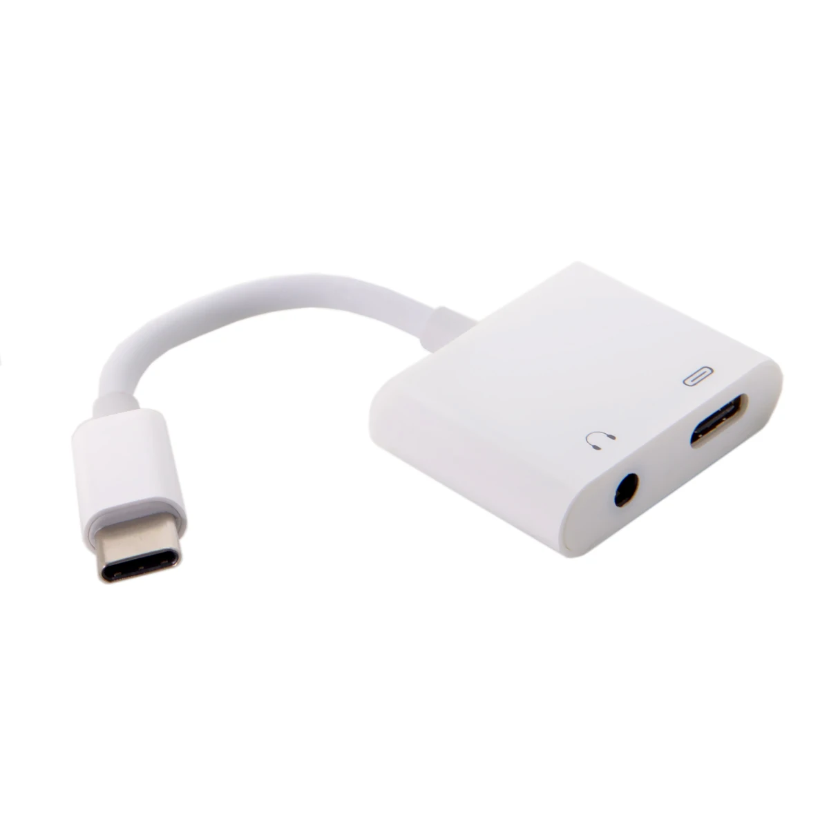 

CYDZ 3.5mm Earphone AUX Audio & Type-C Female Combo USB-C Adapter Cable for cell phone,tablet,player with usb type-c ports White