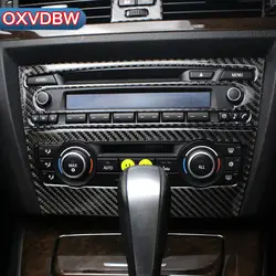 Для BMW e90 аксессуары углеродного волокна полосы кондиционер CD Панель декоративное покрытие отделкой авто интерьер автомобиля укладки 3D