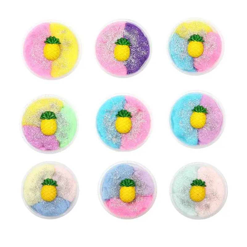 

Children Slime Stress Relief Toys Foam Slime Clay Ball DIY Soft Charms Stretch Fruit Mud Antistress Kids Toy Baby Handmade Play