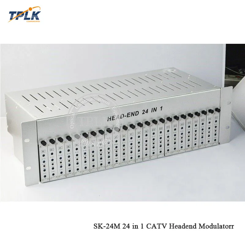 Высокая эффективность SMPS SK-24M 24 в 1 catv головной убор прилегающий модулятор CATV для