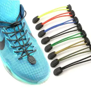 

8 colors Elastic Lazy No Tie Shoelaces Sport Runner Shoe Laces Easy Lock Reflective Unisex Shoelaces