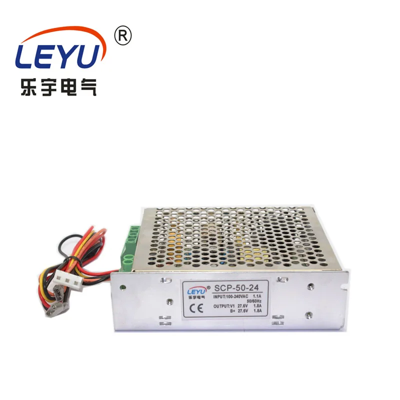 

hot sell SCP-50-27.6(24) with battery charger function single output switching power supply