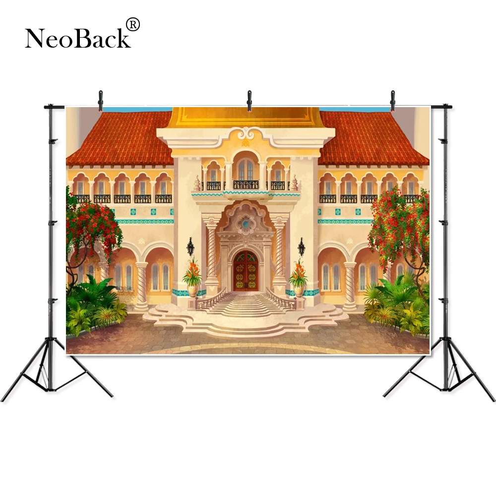 

Thin Vinyl Avalor Elena Palace Entrance Arch Porch children baby Photography Backgrounds professional studio Photo Backdrops