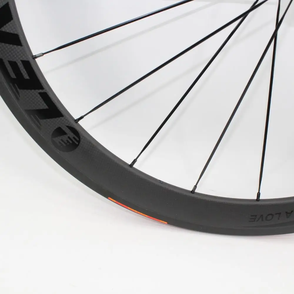 Sale New LERT glossy black logo 50+60mm Road bike matte 3K full carbon fibre bicycle wheelset carbon clincher tubular rims Free ship 2