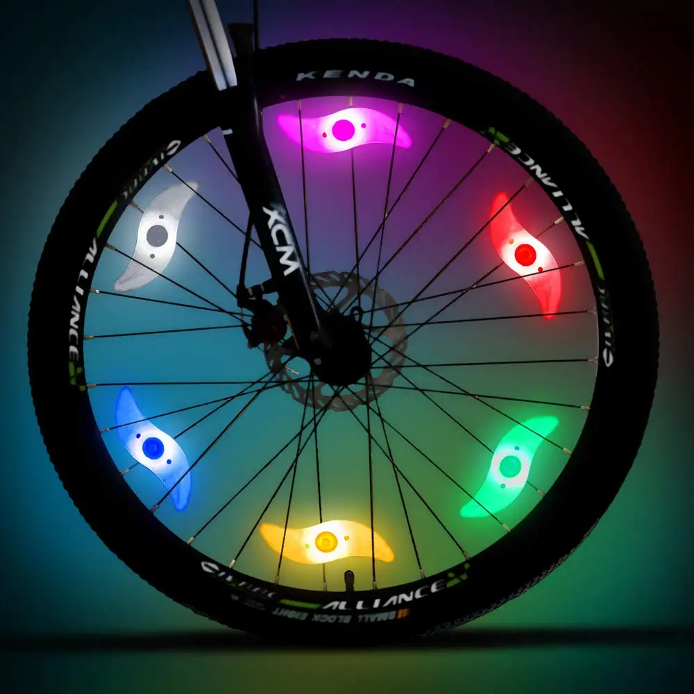 Bike Spoke Light 1 Pack Led Bike Wheel Light with Batteries Cycling