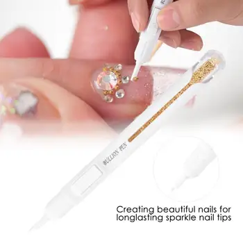 

Nail Art Bullion Pen Metal Beads Dotting Painting Drawing Pen DIY Manicure Decorations nail brush for manicure accessories