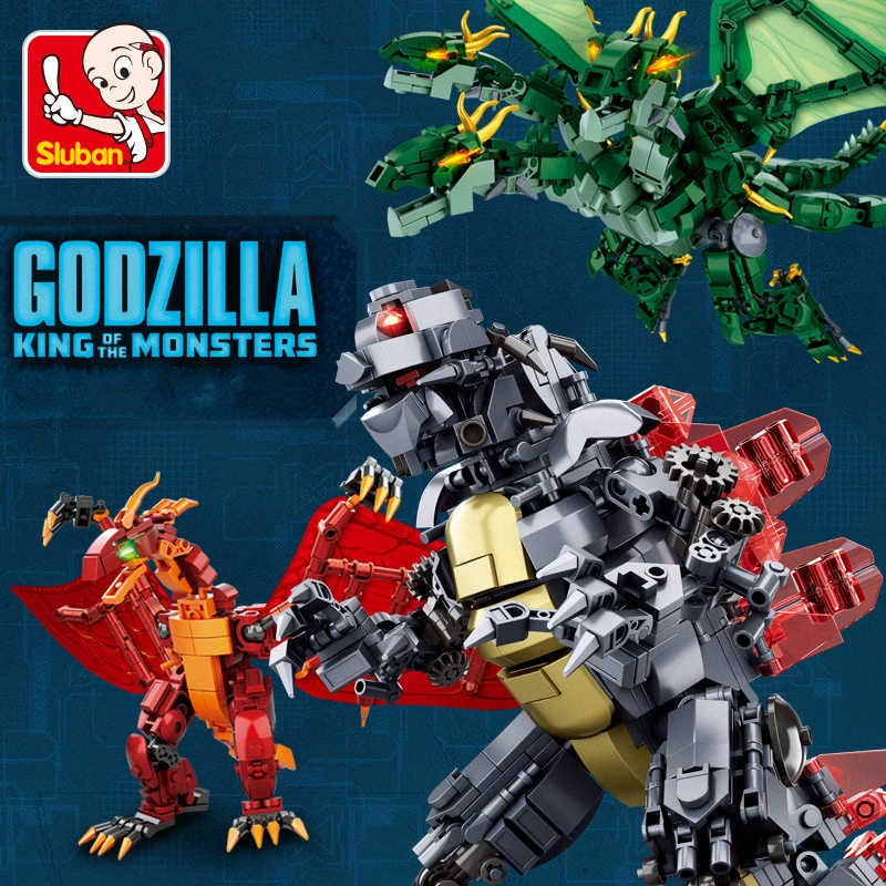 Godzilla Movie Series Building Blocks Bricks Toys For Children Godzilla Action Figure Model King Of The Monsters