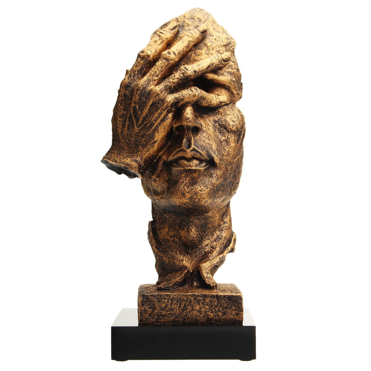 

3 Styles Living Room Art Decor Statue Silence Thinker Sculpture Resin Crafts Vintage Ornaments Desktop Decor Artwork