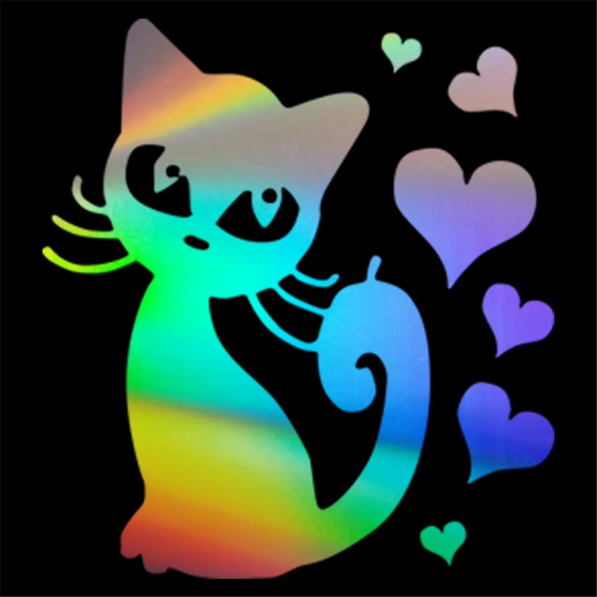 Car Sticker Funny Cat with Love Animal Car Sticker Wall Home Glass