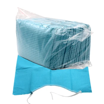 

30pcs/Bag Disposable Dental Materials Dentist Water-resistant Neckerchief Medical Shop Towels Lacing Paper Scarf Bib