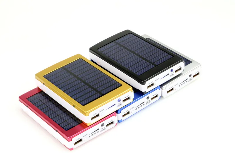 Portable Solar Power Bank 20000mAh Bateria Externa Portatil Dual USB LED External Mobile Phone Battery Charger Backup Power Bank Portable Solar Power Bank 20000mAh Bateria Externa Portatil Dual USB LED External Mobile Phone Battery Charger Backup Power Bank