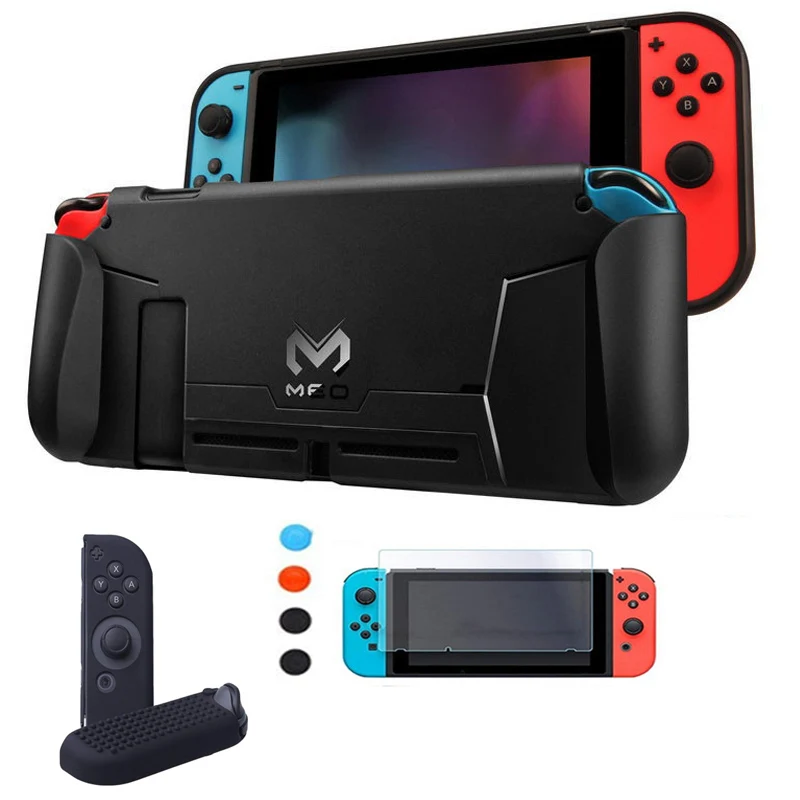

For Nintend Switch Accessories Protective Case Guard Cover TPU Shell Docking Handle Grips w/ Game Card Slot For Nintendos Switch