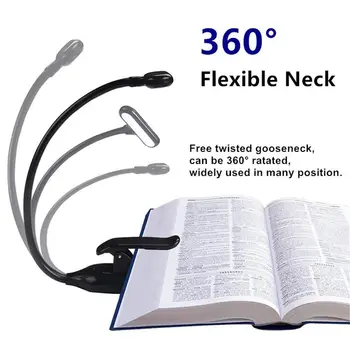 

Reading Light Clip on Book Light 9 LEDs TOUCH-CONTROL Desk lamp For Study Brightness Adjustable