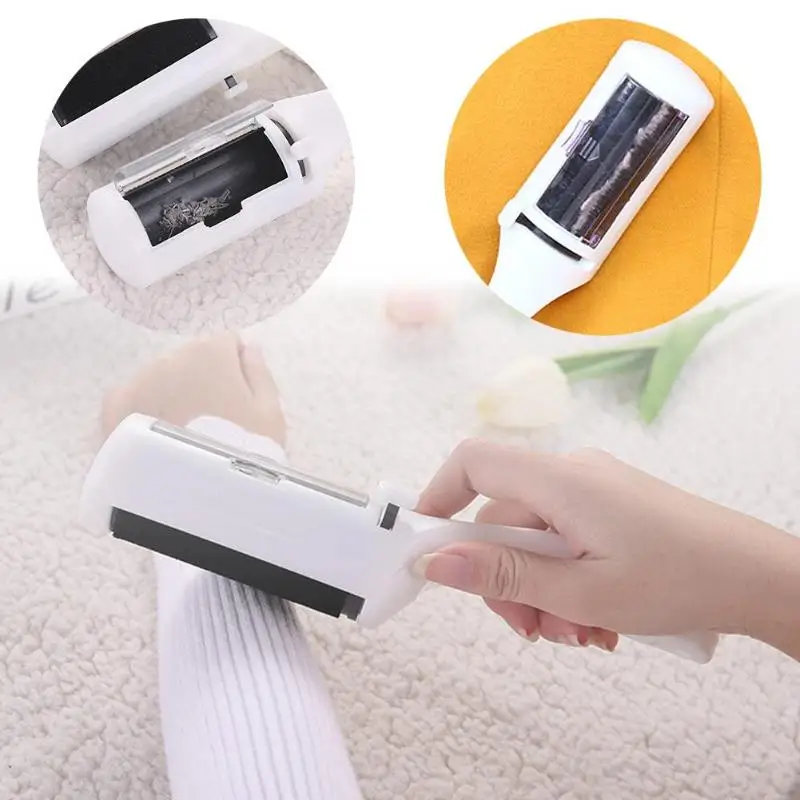 

Brush Cleaner Hair Dust Lint Remover Portable Home Stickey Roller C#RT