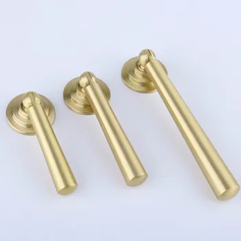 

A Bronze Smith Division Brass North Type Solid Pure Copper Handle Oak Chinese Style Drawer Wardrobe Door Handle Cupboard Hand