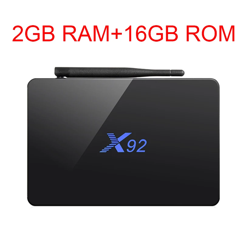 

X96 TV BOX X92 Amlogic S912 Android 7.1 TV Box Octa Core KD Player Fully Loaded 5G Wifi X92 Smart Set Top Box US Plug