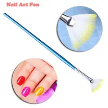 2 шт, кисти для маникюра, градиентные Блестки для ногтей, пудра, Веерная ручка, инструмент для маникюра, рисование, кисть для рисования, новые офисные принадлежности