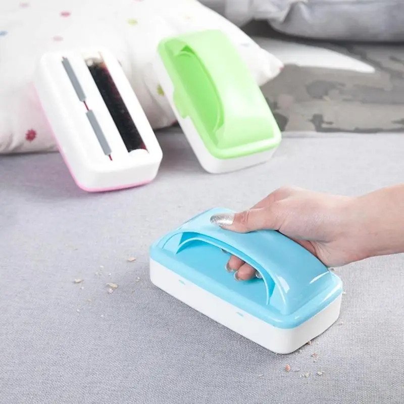 

Household Double Roller Clean Brush Pet Fur Bed Sheet Quilt Hair Removal Cleaning Brushes Electrostatic Dust Cleaner with Handle