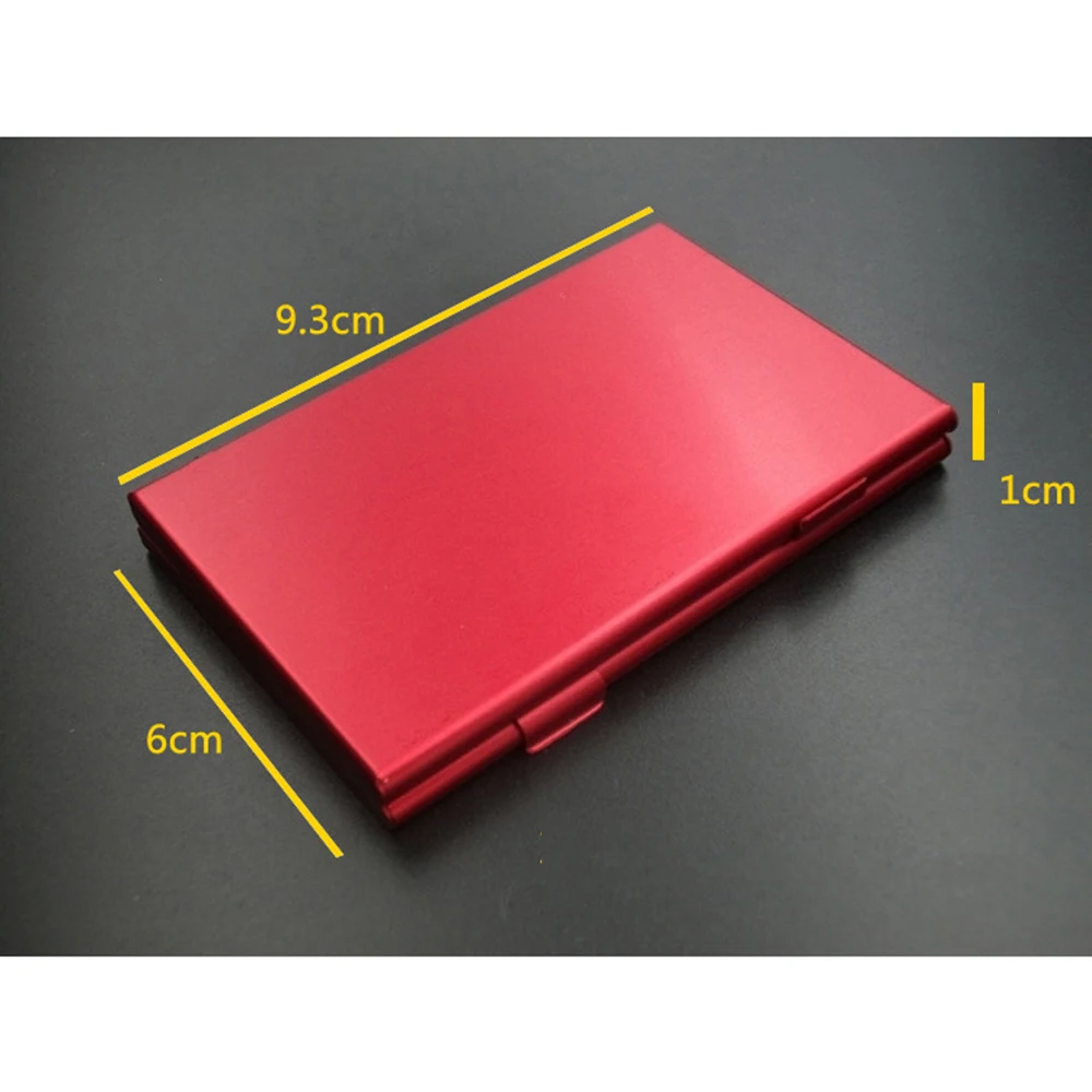 Коробка для хранения карт памяти из алюминиевого сплава EVA Micro Storage Box Case Red New for SD MMC