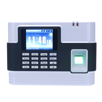 

Biometric Fingerprint Password Attendance Machine Employee Checking-in Recorder TCP/IP 2.8 inch Screen DC 9V Time Attendance