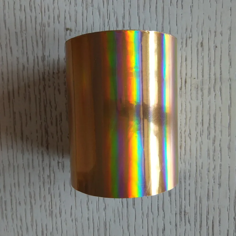 낚시 루어용 핫 스탬핑 호일, 핫 프레스, 열 스탬핑 필름, 좋은 품질의 호일, 홀로그램 호일, 8cm x 120m, 2 롤