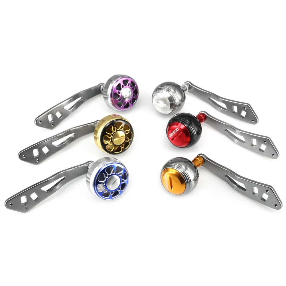 Fishing Tool Aluminum Fishing Reel Handle Baitcasting Trolling Reel Handle Left Right Fishing Handle Knob Reel Accessory