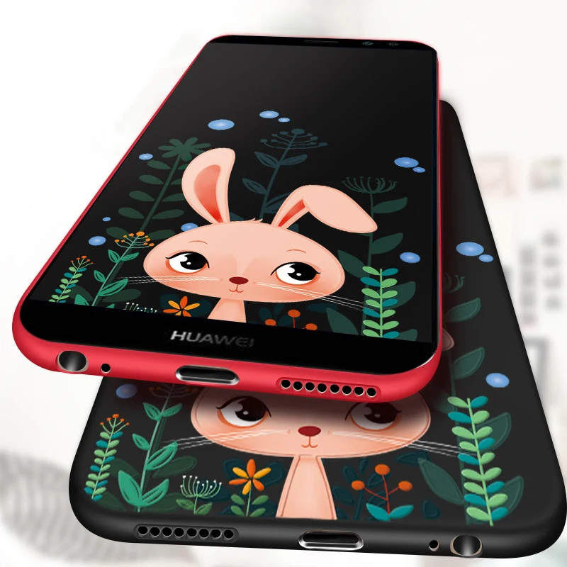 

Cute Cartoon Silicone Case For Huawei Mate 10 Lite Case Cover Protection Shockproof Bumper Coque For Huawei Mate 10 Nova 2i 3i