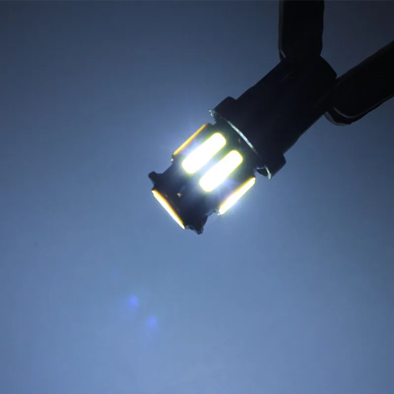 2 шт. T10 7020 10SMD Автомобильный светодиодный широкая лампа подсветки инструмент для