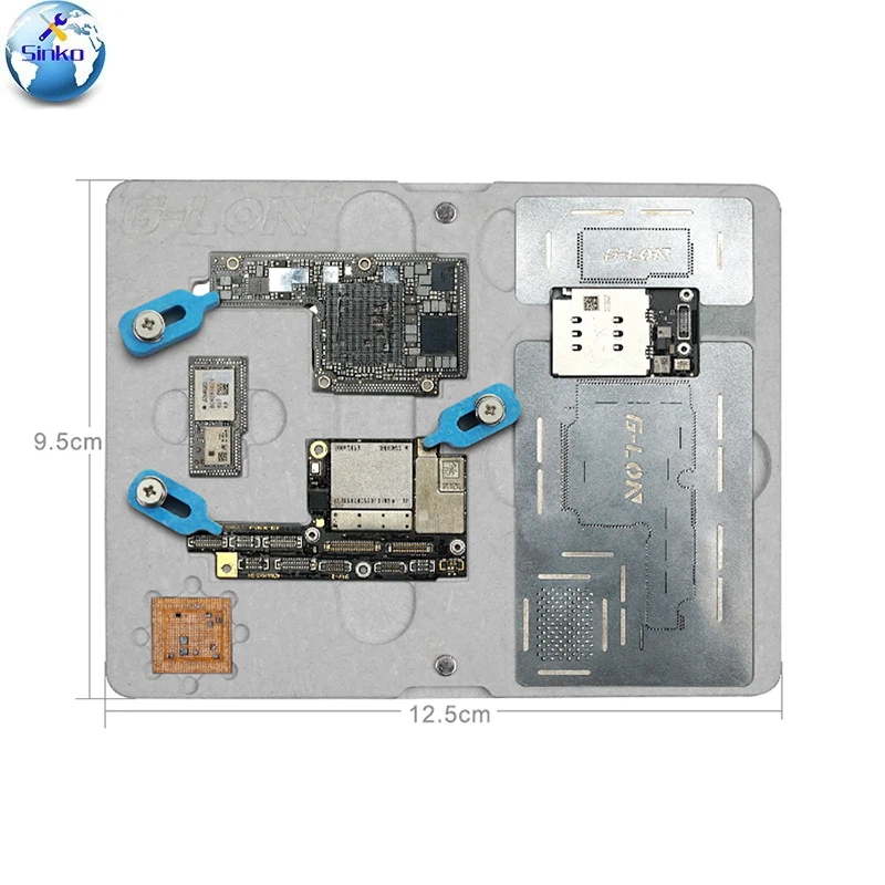 

G-LON SS-601K Mobile Phone Repair Motherboard Fixture For Iphone X/XS/XS MAX Duble-sided Magnetic Fixed Clamp Fixture